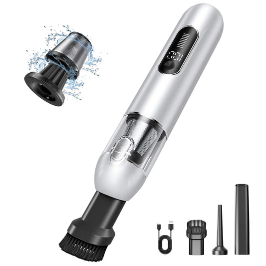 Ederfun Portable Vacuum for Car for 19000PA Powerful Suction Handheld Mini Vacuum with Brushless Motor Blow & Suction 4 in 1 Low Noise Small Car Vacuum Portable Cordless for Car Office Home